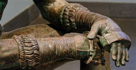 did roman boxing gloves have metal inserts|ancient olympic boxing.